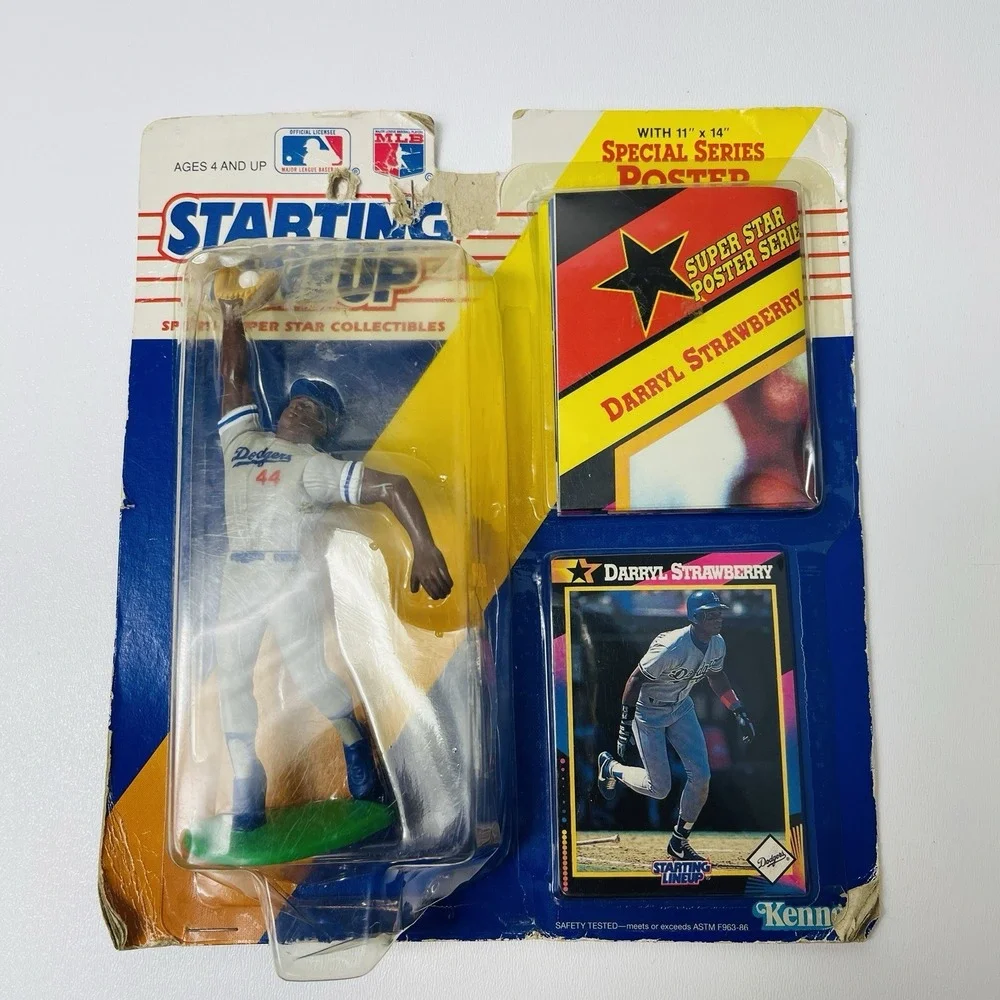 Darryl Strawberry 1992 Starting Lineup Collectible Action Figure LA Dodgers
